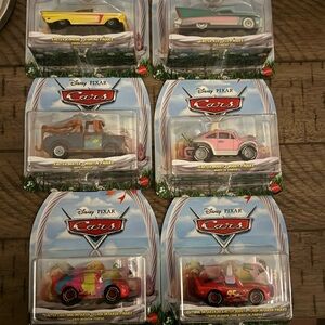 Disney Cars Assorted Die-Cast Vehicles Yellow Green Pink Red Blue